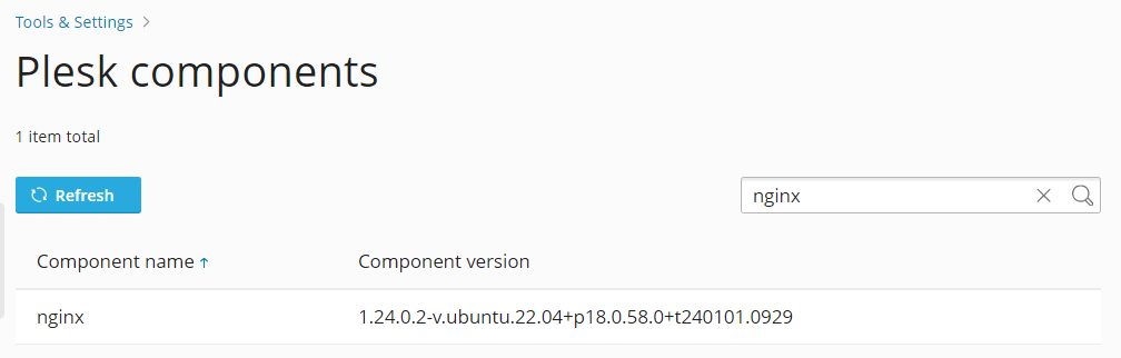 image nginx version